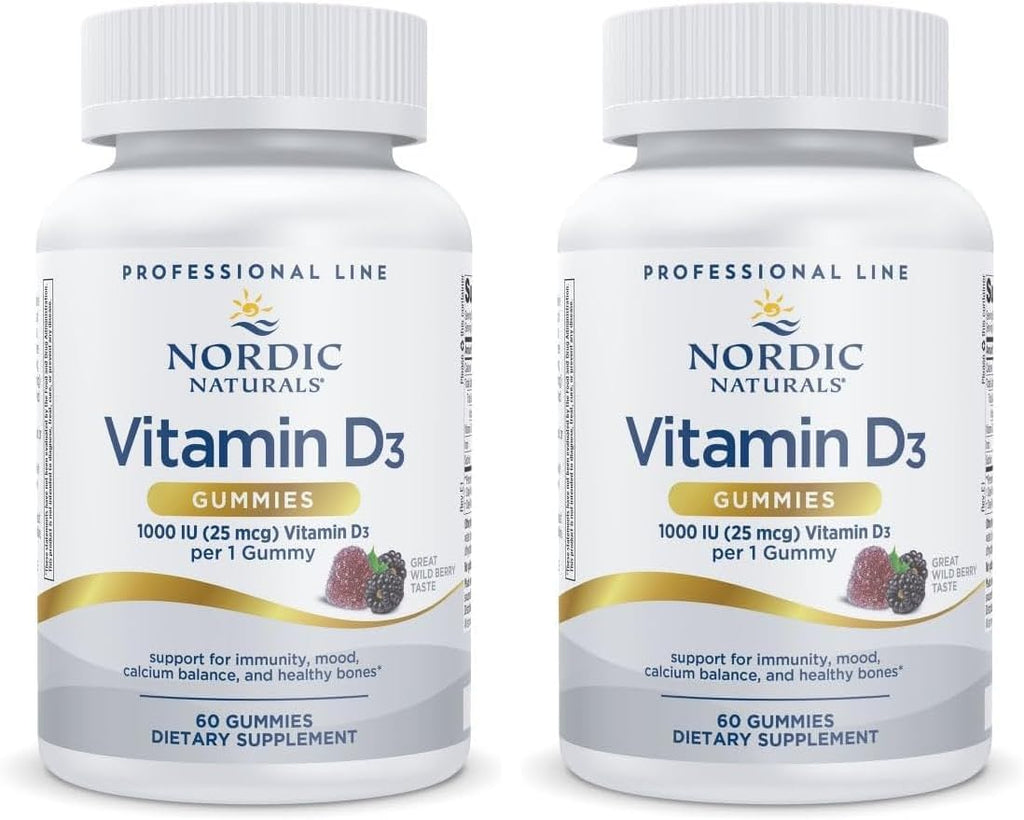 Nordic Naturals Pro Vitamin D3 Gummies, Wild Berry - 120 Gummies