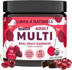 Llama Naturals Multivitamínico Vegano Orgánico en Gominolas - 120 Gominolas de Fresa