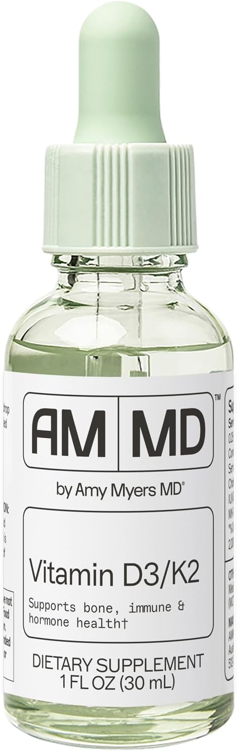 Amy Myers MD Vitamina D3/K2 Líquido - 1 fl oz (30 dosis)