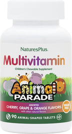 NaturesPlus Animal Parade Multivitamínico Infantil Sin Azúcar - 90 Comprimidos Masticables