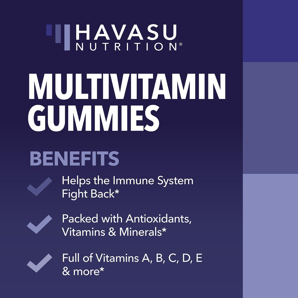 Gominolas Multivitamínicas para Adultos - Con Vitamina C, D y Zinc - 60 Gominolas - Sabor Bayas Mixtas