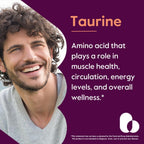 BESTVITE Taurina 1000mg (120 Cápsulas Vegetales) - Sin Estearatos - Sin Rellenos - Vegano - Sin Gluten