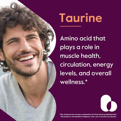 BESTVITE Taurina 1000mg (120 Cápsulas Vegetales) - Sin Estearatos - Sin Rellenos - Vegano - Sin Gluten – Image 2