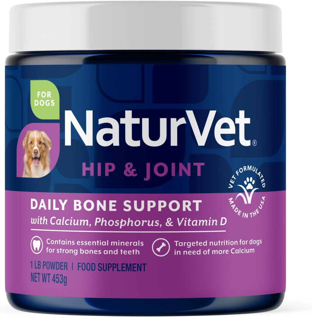 NaturVet Calcio y Fósforo para Perros - Apoya Huesos Fuertes y Saludables - 454 g (16 oz)