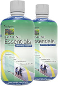 Wellgenix Immune Essentials Suplemento Líquido – Saúco, Equinácea, Zinc y Vitamina C – Sabor Afrutado – 2 Botellas de 946 ml