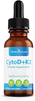 True Cellular Formulas Vitamina D3 2200 UI + K2 MK-7 Gotas Líquidas