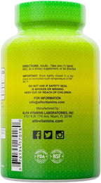 ALFA VITAMINS Ácido Fólico 800 mcg, 100 Comprimidos