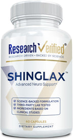 Research Verified Shinglax - Melisa, Enzimas Proteolíticas, Complejo de Hongos, Complejo B, Orégano, Zinc - Sin OGM, Hecho en EE.UU. - 180 Cápsulas (3x60)