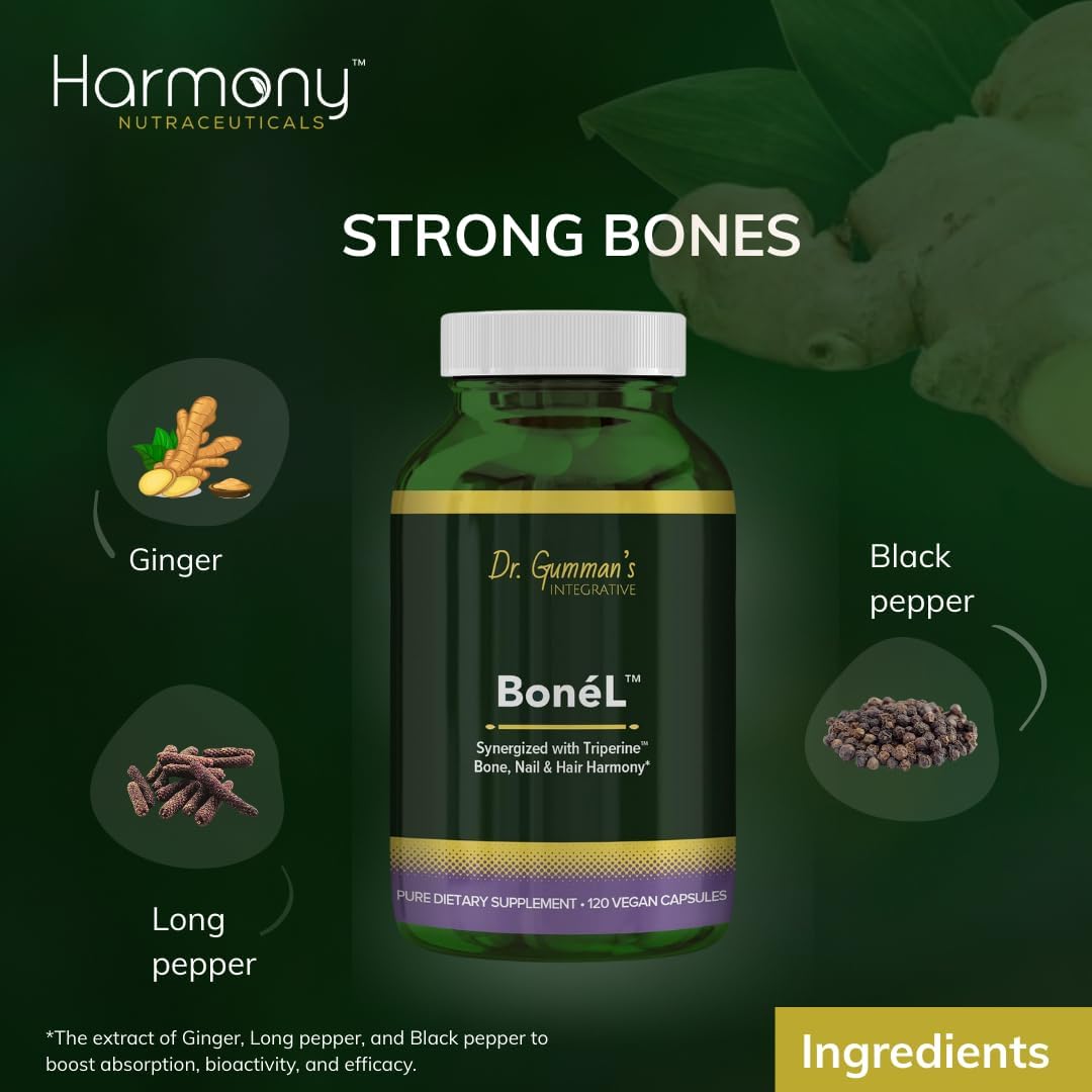Bone'L - Bone, Nail & Hair Harmony - Cápsulas Veganas de Alta Potencia