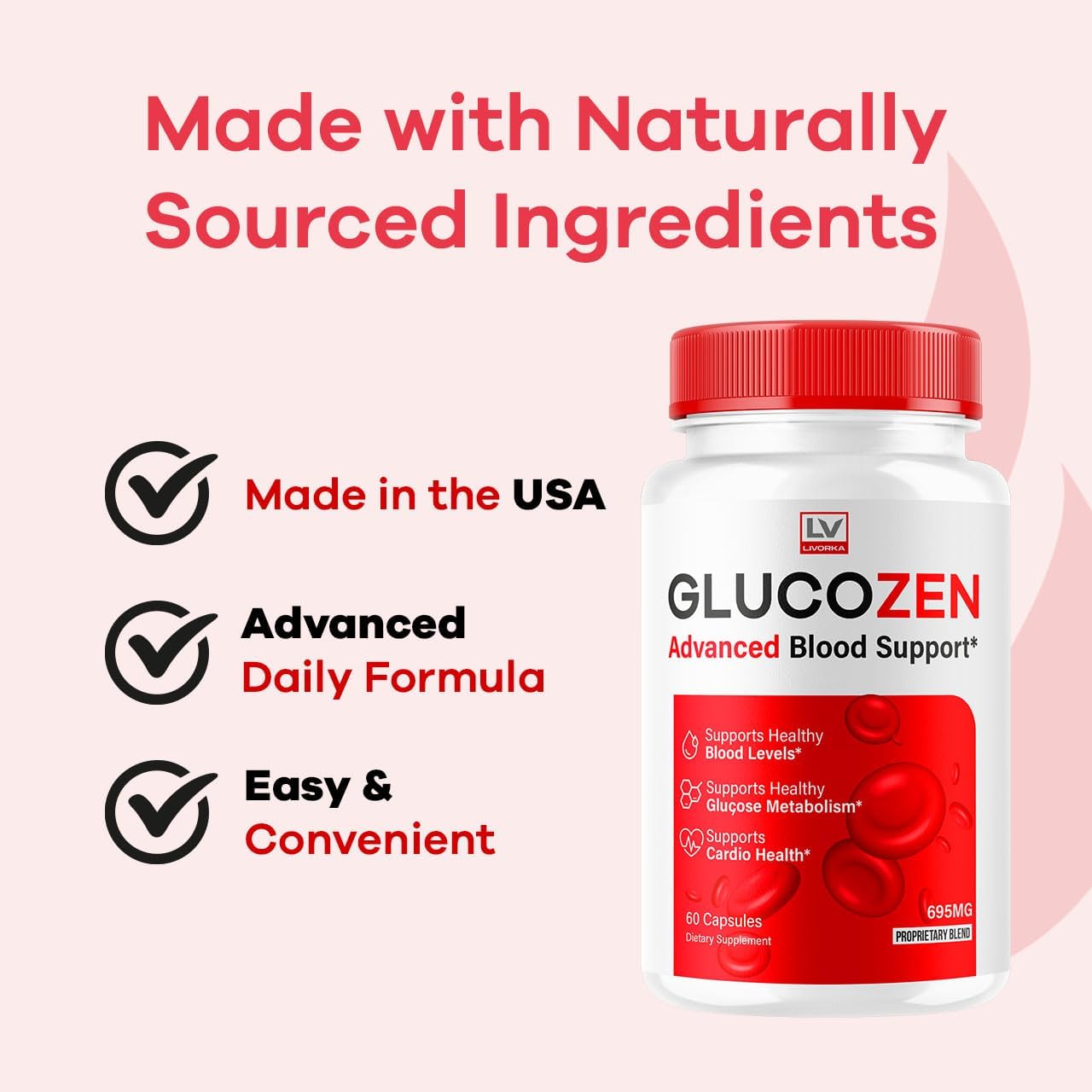 GlucoZen Capsules (3 Pack, 180 Cápsulas)