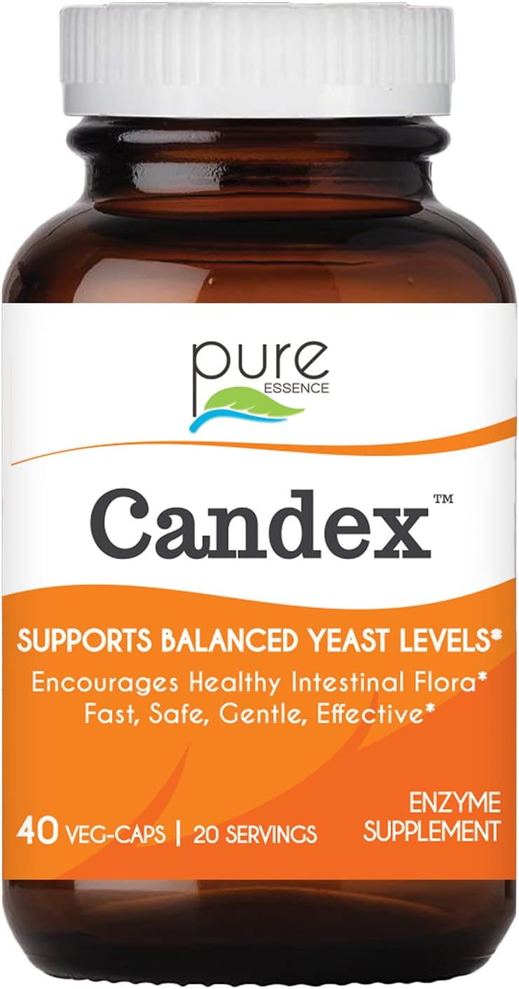 Candex de Pure Essence - Suplemento Multienzima para Equilibrio de Levadura - 80 Cápsulas