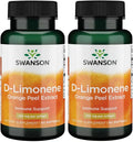 Swanson D-Limoneno - Extracto de Cáscara de Naranja, 60 Cápsulas (250 mg) - Pack de 2