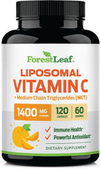 ForestLeaf Vitamina C Liposomal 1400 mg - 120 Cápsulas Veganas