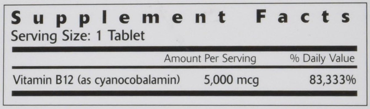 Hi-Ener-G Super B-12 5000 mcg - 30 – Metabolismo energético: La vitamina B12 contribuye al metabolismo energético – Image 1