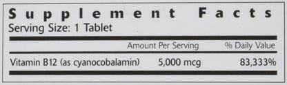 Hi-Ener-G Super B-12 5000 mcg - 30 – Metabolismo energético: La vitamina B12 contribuye al metabolismo energético – Image 1