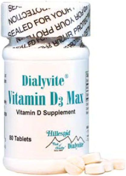Dialyvite Vitamin D3 Max 50,000 IU 80 Tablets – Image 1