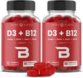 NutraChamps Gominolas de Vitamina D3 y B12 con Metilcobalamina y Folato - 240 Gominolas (2 Envases de 120)