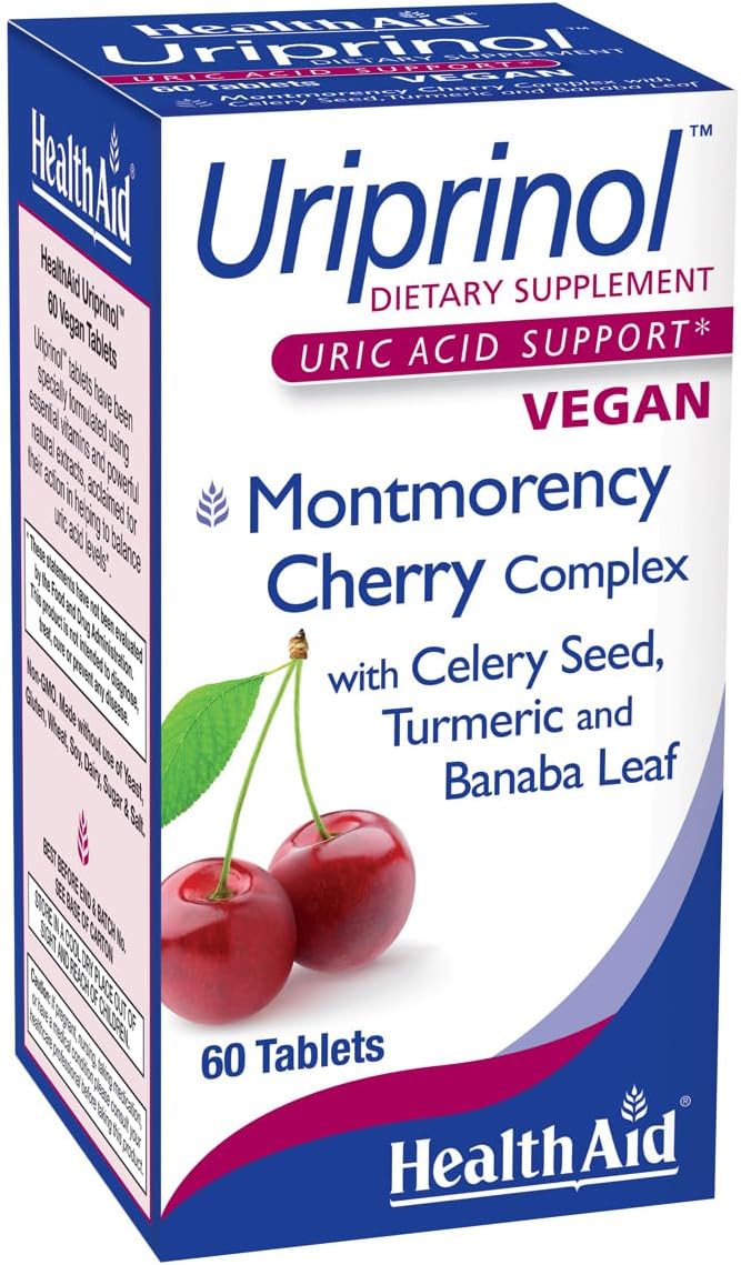 HealthAid Uriprinol® 60 Comprimidos – Depurativo Antioxidante de Ácido Úrico