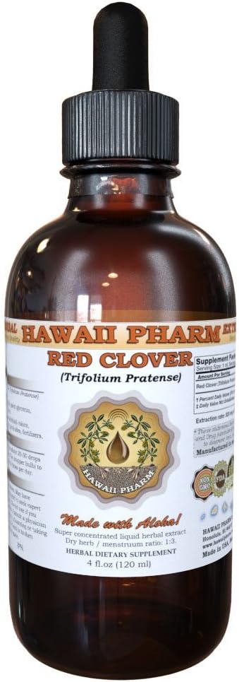 HawaiiPharm Red Clover (Trifolium Pratense) Liquid Extract, 118 ml