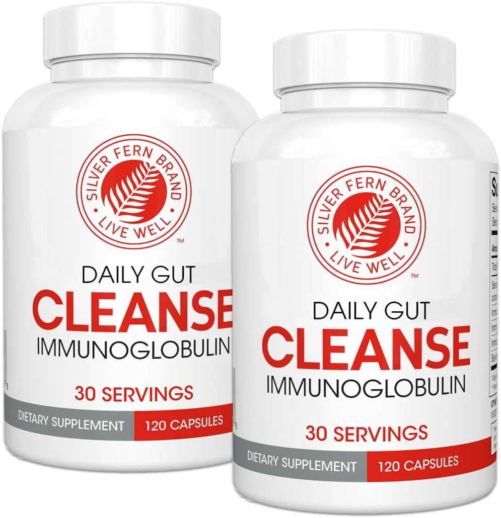 Silver Fern Cleanse Daily Gut - 240 Cápsulas - Postbiótico con Inmunoglobulinas