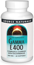 Source Naturals Gamma E 400, 60 cápsulas blandas