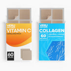 Veru Wellness Anti Aging Duo Lifestyle Patches Collagen C – Parches Autoadhesivos de Colágeno y Vitamina C, Liberación Prolongada 8-10 Horas (Suministro para 60 Días)
