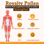 Royalty Pollen Polen de Abeja en Polvo - 100% Puro y Natural