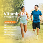 Nutri-Rich Vitamina D3 2000 UI (50 mcg) – Alta Potencia con Aceite MCT, No OGM, Sin Gluten, 90 Cápsulas Blandas