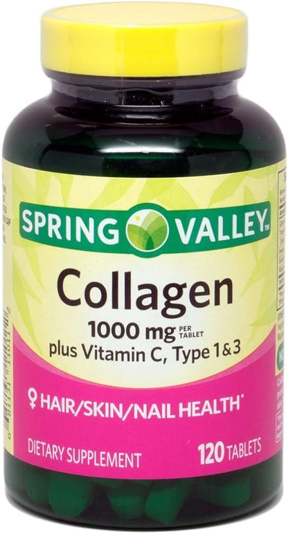 Colágeno Spring Valley 1000 mg por – Contribuye al funcionamiento normal del sistema inmunitario. – Image 1
