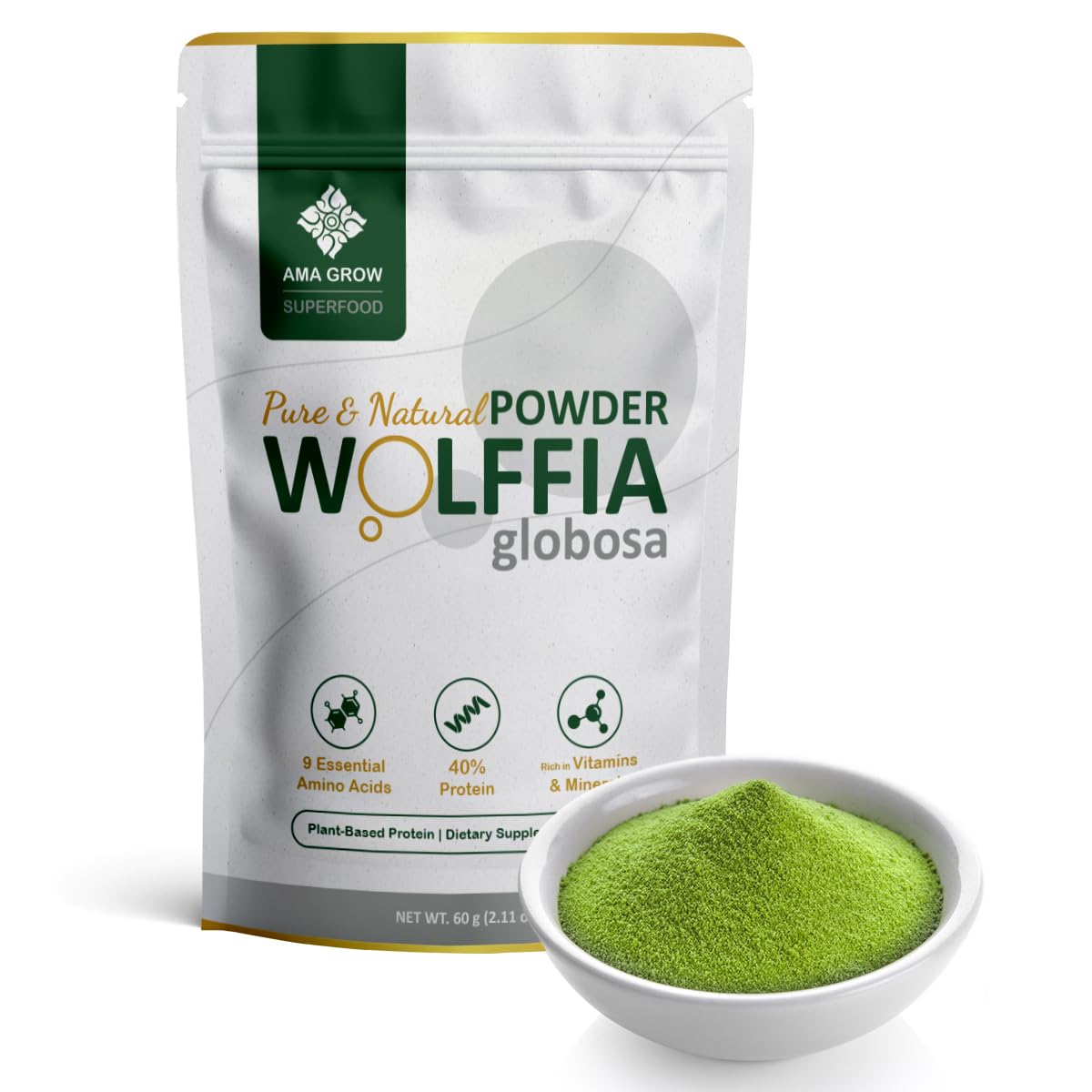 Wolffia globosa Superalimento Deshidratado | 60g