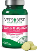 Vet's Best Masticables para Alergias en Perros - Alivio del Picor Estacional - 60 Comprimidos