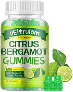 Gominolas de Bergamota Cítrica 1500 mg con Resveratrol y Niacina - 60 Gominolas Veganas