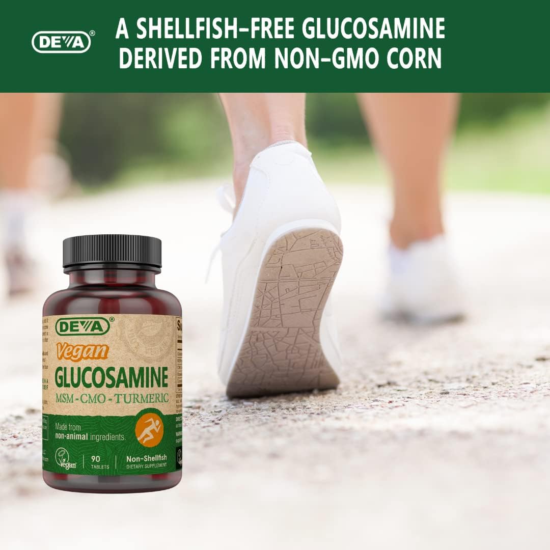 DEVA Vegan Glucosamine MSM CMO & Turmeric - 90 Tablets