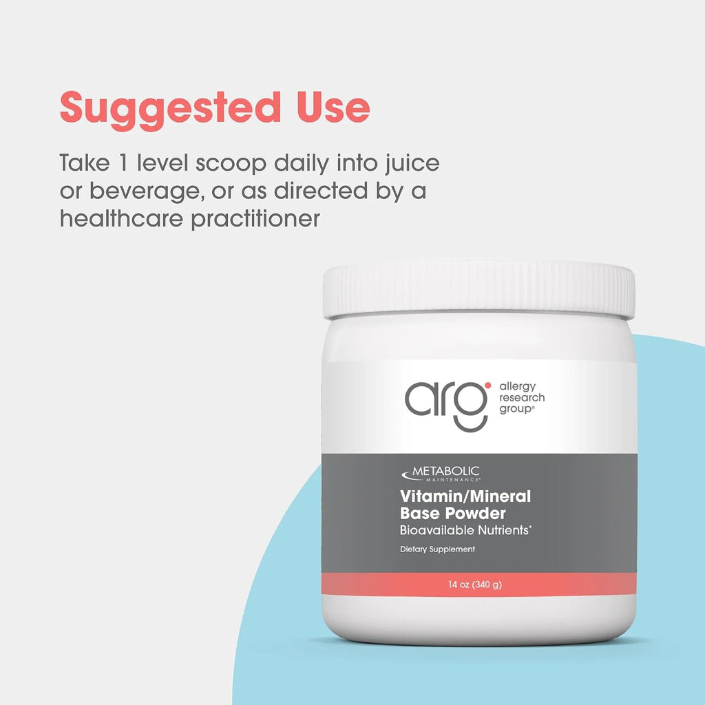 Metabolic Maintenance Vitamin Mineral Base Powder - Polvo Multivitamínico Completo - Vitaminas Activas y Minerales Quelados - 60 Dosis (311 g)