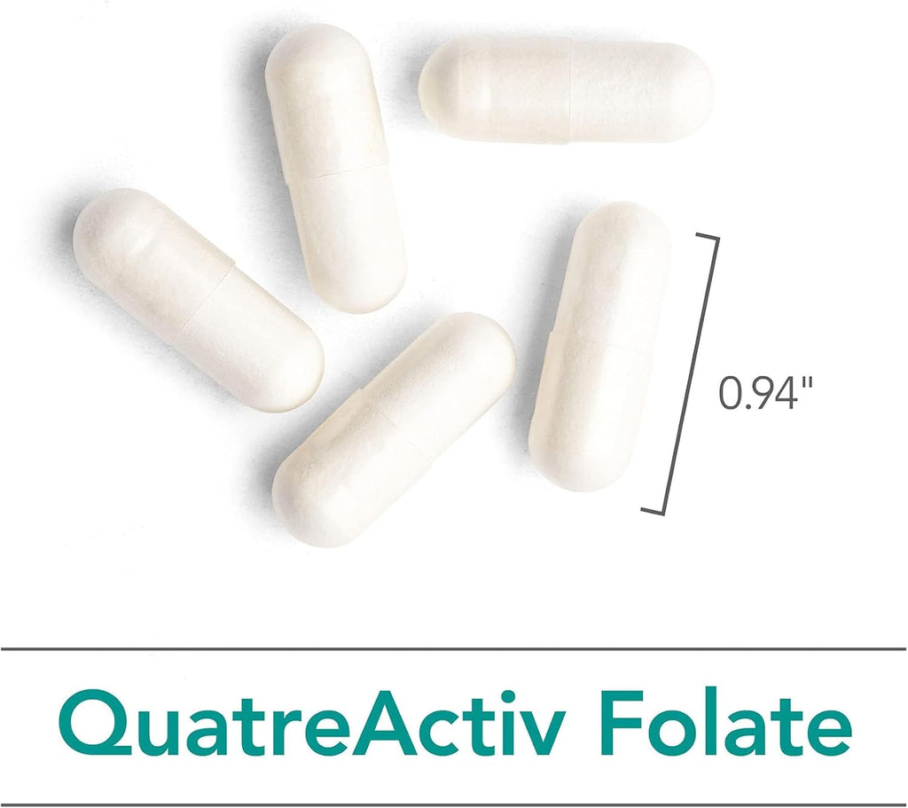 Nutricology QuatreActiv Folate - 833 mcg DFE (Quatrefolic) - 90 Cápsulas