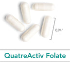 Nutricology QuatreActiv Folate - 833 mcg DFE (Quatrefolic) - 90 Cápsulas