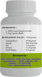 JAGGY Premium Cápsulas de Planta de Insulina (Costus Igneus) - 240 Cápsulas Veganas (Suministro para 60 Días)
