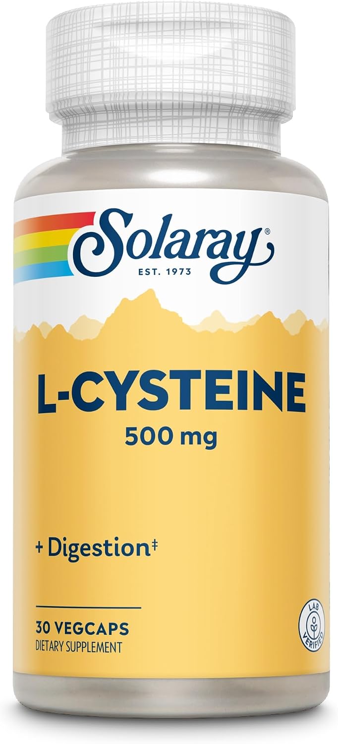 Solaray L-Cysteine 500 mg – 30 Vegan Capsules