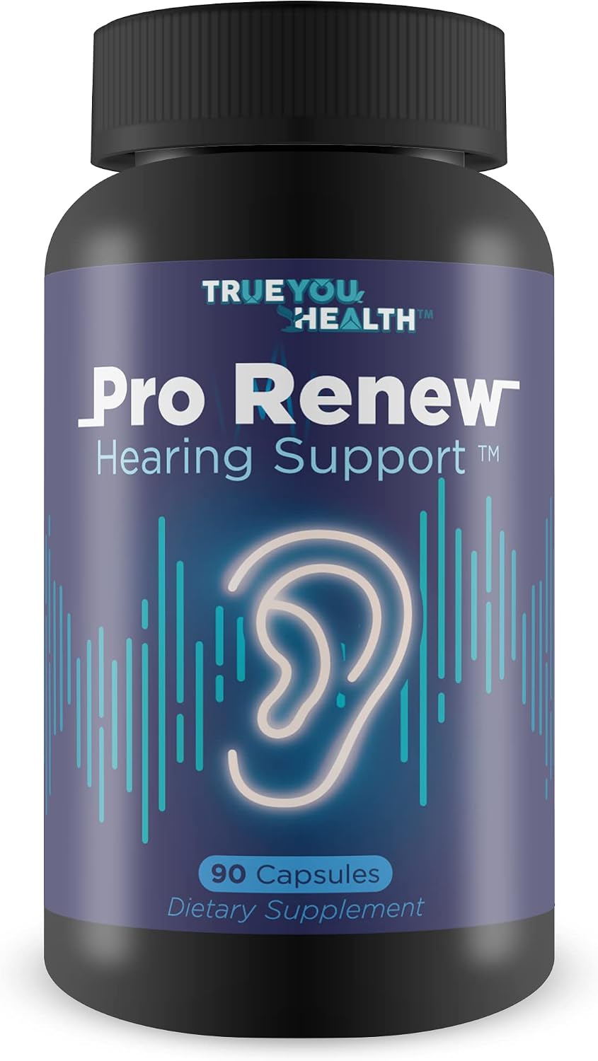 Pro Renew Hearing Support - Contains Vitamin D & Antioxidants to Support Inner & Middle Ear Health - Promote Improved Circulation - Advanced Hearing Formula for Healthy Hearing