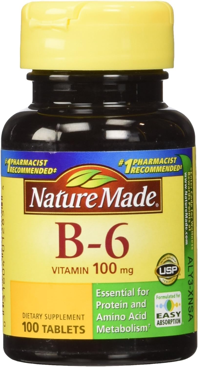 Nature Made Vitamina B6 100 mg – 100 Comprimidos