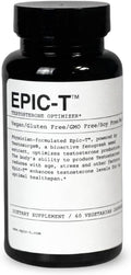 EPIC-T Apoyo Testosterona para Hombres | Testosurge® Fenugreek, Complejo B, Zinc, Boro, Rhodiola | Vegano, No Transgénico | 60 Cápsulas