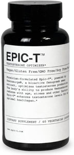 EPIC-T Apoyo Testosterona para Hombres | Testosurge® Fenugreek, Complejo B, Zinc, Boro, Rhodiola | Vegano, No Transgénico | 60 Cápsulas