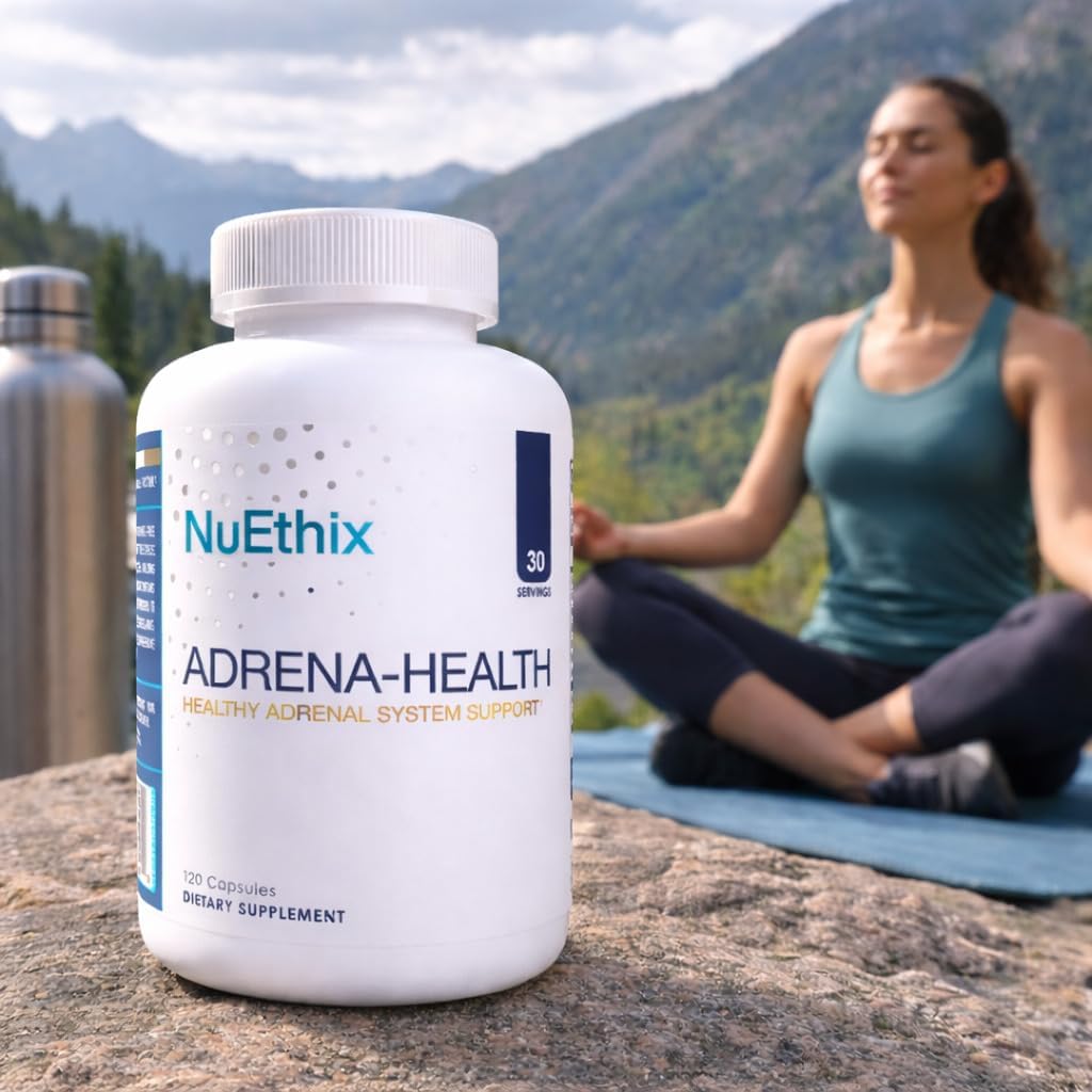 NuEthix Formulations Adrena-Health, 120 Cápsulas - Apoyo Adrenal y Energía