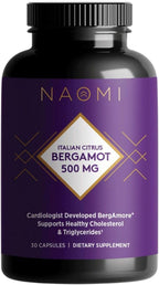 NAOMI Bergamota Italiana Citrus Bergamot 500 mg - Extracto BergAmore® Patentado