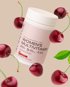 Aventus Women's Multivitamin - Multivitamínico para Mujeres con Hierro - Comprimidos de Fusión Sabor Cereza - 60 unidades (30 dosis)