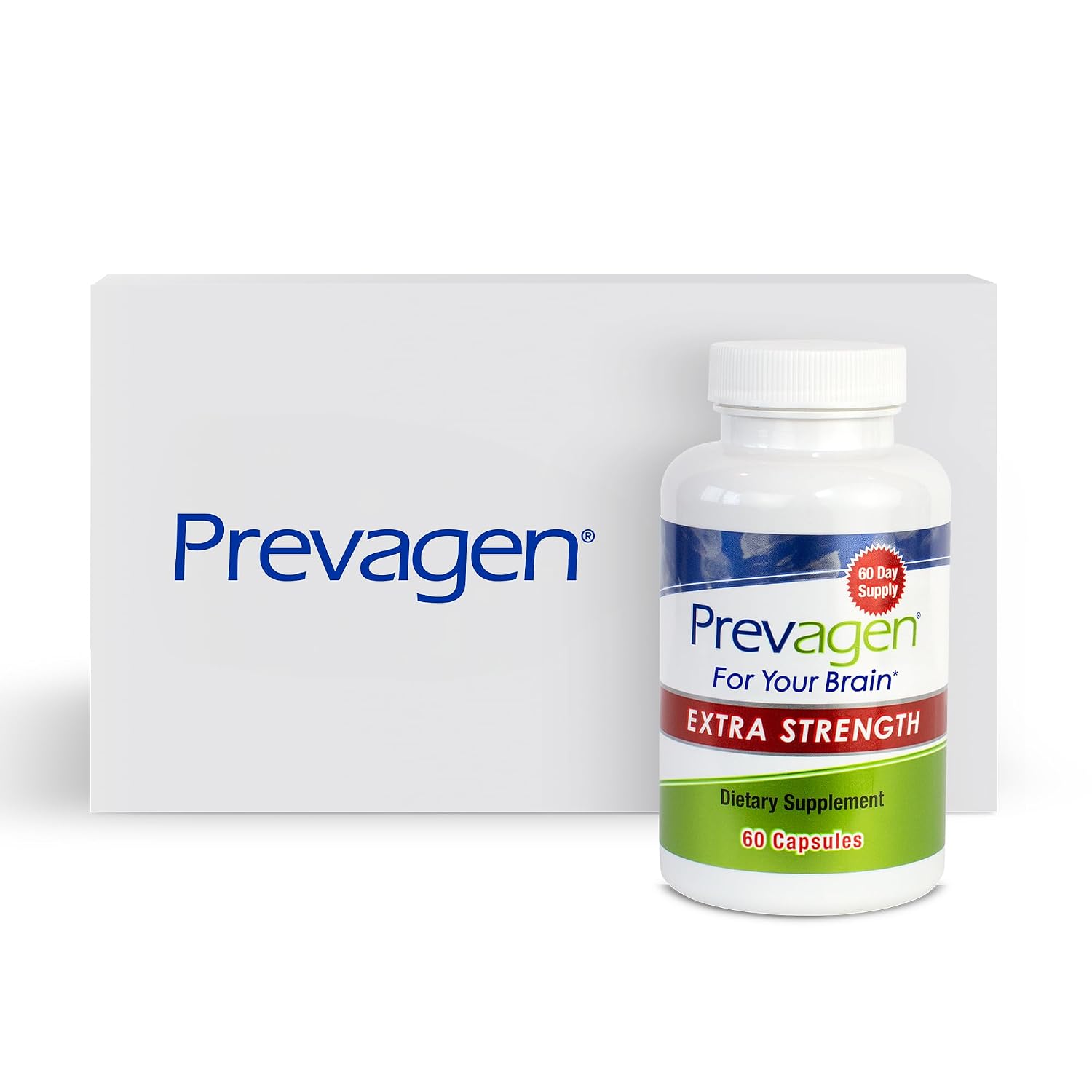Prevagen Extra Strength - 60 Cápsulas (Suministro para 2 Meses) | Formulado para tu Cerebro | 20mg de Apoaequorina + Vitamina D3