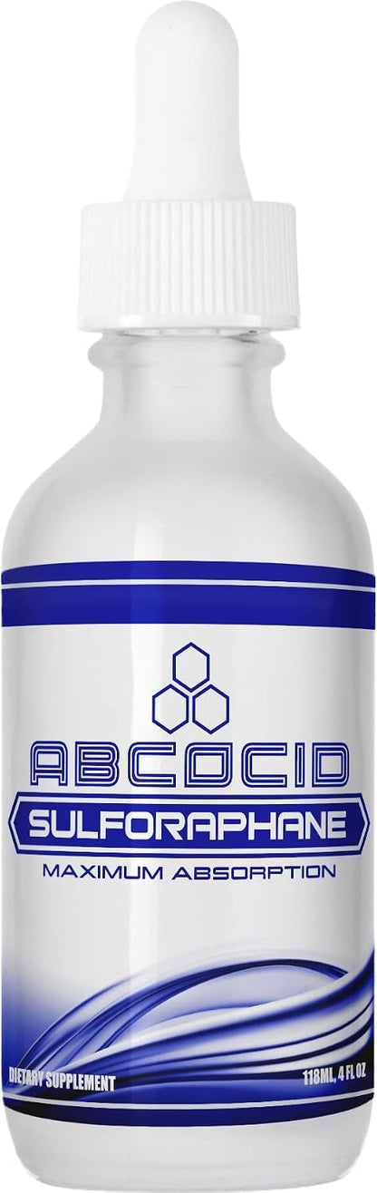 ABCOCID Sulforafano Activado y Estabilizado - 490 mg, 118 ml (4 oz), 240 porciones, Líquido
