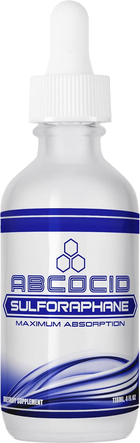 ABCOCID Sulforafano Activado y Estabilizado - 490 mg, 118 ml (4 oz), 240 porciones, Líquido