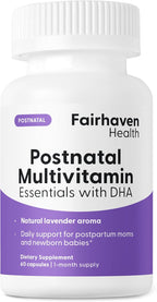 Fairhaven Health Postnatal Multivitamin Essentials - Multivitamínico Vegano para Mujeres en Postparto y Lactancia - 60 Cápsulas