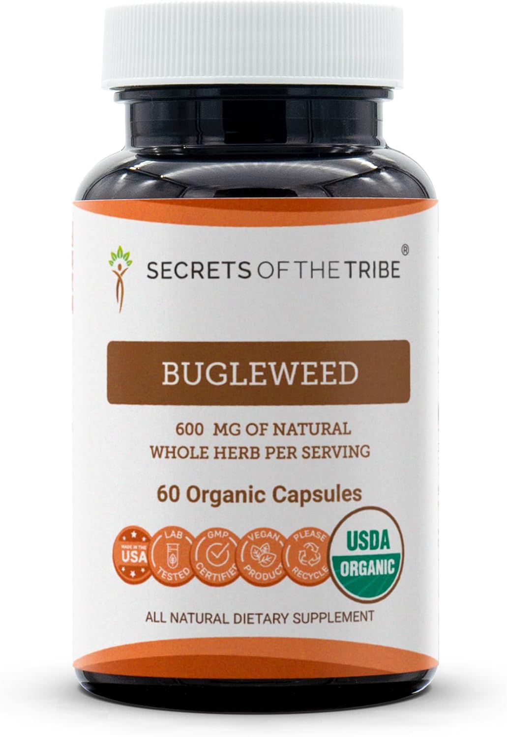 Secrets of the Tribe Bugleweed Orgánico 60 Cápsulas